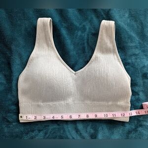 NWT Aerie Women's Size XL Superchill Seamless Padded Voop Tan Bralette